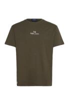 Classic Fit Logo Jersey T-Shirt Tops T-Kortærmet Skjorte Khaki Green P...