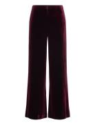 Valosw Trousers Bottoms Trousers Wide Leg Burgundy Sofie Schnoor