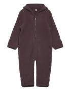 Pram Suit Wool Fleece  Outerwear Fleece Outerwear Fleece Suits Brown H...