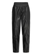 C_Taiya2 Bottoms Trousers Leather Leggings-Bukser Black BOSS