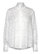 Purslanebbvinika Shirt Tops Shirts Long-sleeved White Bruuns Bazaar