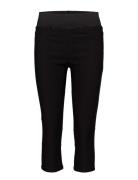 Fqshantal-Ca-Power Bottoms Trousers Capri Trousers Black FREE/QUENT