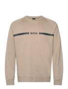 Authentic Sweatshirt Tops Sweatshirts & Hoodies Sweatshirts Beige BOSS