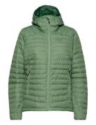 Lava Light Down Jacket W/Hood Women Jade Green Xs Foret Jakke Green Be...