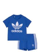 Short Tee Set Sport Sets With Short-sleeved T-shirt Blue Adidas Origin...