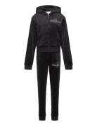 Diamante Hood & Slim Jogger Set Sets Tracksuits Black Juicy Couture