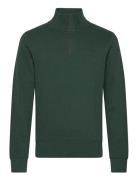 Sacker Rib Half Zip Tops Sweatshirts & Hoodies Sweatshirts Green GANT