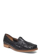 Loafer Loafers Flade Sko Black ANGULUS