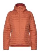 Lava Light Down Jacket W/Hood Women Jade Green Xs Foret Jakke Orange B...