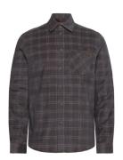 Ashton Reg Co Mcs M Shirt Tops Shirts Casual Brown MCS