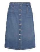 Denim A-Line Midi Skirt Skirts Knee-length & Midi Skirts Blue Polo Ral...