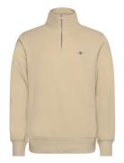 Reg Shield Half Zip Sweat Tops Sweatshirts & Hoodies Sweatshirts Cream...