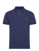 Slim Fit Mesh Polo Shirt Tops Polos Short-sleeved Navy Polo Ralph Laur...