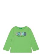 T-Shirt L/S Tops T-shirts Long-sleeved T-Skjorte Green United Colors O...