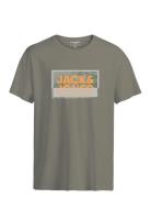 Jcologan Ss24/25 Tee Ss Crew Neck Ss Jnr Tops T-Kortærmet Skjorte Gree...