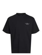 Jprblachad Branding Ss Crew Neck Tee Sn Tops T-Kortærmet Skjorte Black...