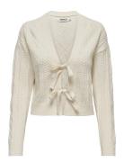 Onlfia Ls String Cardigan Knt Nca Tops Knitwear Cardigans Beige ONLY