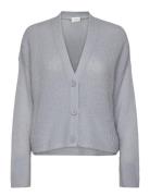 Utah Cropped Cardigan Tops Knitwear Cardigans Blue Dante6