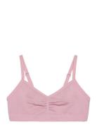 Top Seamless V Neck Night & Underwear Underwear Tops Pink Lindex