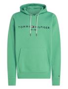 Tommy Logo Hoody Tops Sweatshirts & Hoodies Hoodies Green Tommy Hilfig...