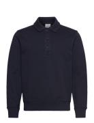 Brushed Regular-Fit Polo Sweatshirt Tops Sweatshirts & Hoodies Sweatsh...