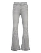 Short-Sleeved Tencel Cotton Shirt Bottoms Jeans Wide Jeans Grey Mango