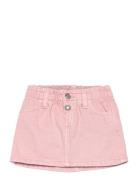 Denim Short Skirt Dresses & Skirts Skirts Denim Skirts Pink Mango