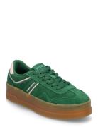 The Greenwich Flatform Suede Low-top Sneakers Green Tommy Hilfiger