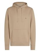 Essential Terry Hoody Tops Sweatshirts & Hoodies Hoodies Beige Tommy H...