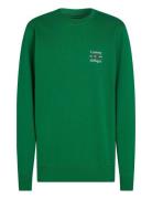 Hilfiger Stack Sweatshirt Tops Sweatshirts & Hoodies Sweatshirts Green...