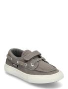 Velcro Nautical Sports Shoes Low-top Sneakers Grey Mango