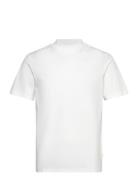 Ace Mock Neck T-Shirt Tops T-Kortærmet Skjorte White J. Lindeberg