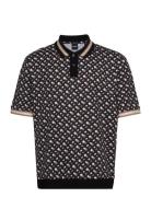 Parler 06 Tops Polos Short-sleeved Black BOSS