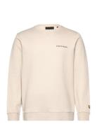 Loopback Embroidered Crew Neck Sweatshirt Tops Sweatshirts & Hoodies S...