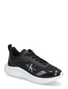 Eva Runner Low Lace Mix Ml Wn Low-top Sneakers Black Calvin Klein