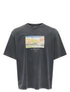 Onsdevin Ovz Washed Ss Tee Vd Tops T-Kortærmet Skjorte Black ONLY & SO...