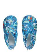 Fira Non-Slip Toffla Slippers Hjemmesko Blue MUMIN