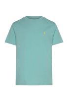 Cotton Jersey Crewneck Tee Tops T-Kortærmet Skjorte Green Ralph Lauren...