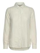 Barbour Marine Shirt White-18 Tops Shirts Long-sleeved Green Barbour