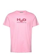 Logo Tee Tops T-Kortærmet Skjorte Pink H2O