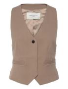 Cmtailor-Waistcoat Blazers Sleeveless Blazers Brown Copenhagen Muse