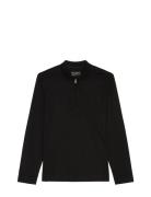 Polos Long Sleeve Tops Knitwear Long Sleeve Knitted Polos Black Marc O...