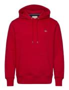 Reg Shield Hoodie Tops Sweatshirts & Hoodies Hoodies Red GANT