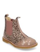 Booties - Flat - With Elastic Boots Støvler Pink ANGULUS