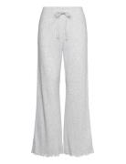 Pant Pointelle Pyjamasbukser Hyggebukser Grey Hunkemöller