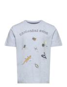 T-Shirt Ss Tops T-Kortærmet Skjorte Blue Minymo