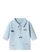 Nbmdexter Ls Polo Top Tops T-shirts Polo Shirts Long-sleeved Polo Shir...
