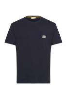 Pocket Ss T-Shirt Tops T-Kortærmet Skjorte Navy GANT