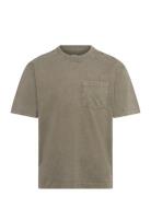 Hco. Guys Knits Tops T-Kortærmet Skjorte Khaki Green Hollister