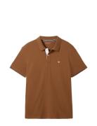 Basic Polo W Tops Polos Short-sleeved Brown Tom Tailor